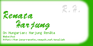 renata harjung business card